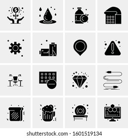 16 Universal Business Icons Vector. Creative Icon Illustration to use in web and Mobile Related project.