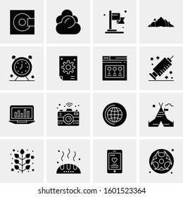 16 Universal Business Icons Vector. Creative Icon Illustration to use in web and Mobile Related project.