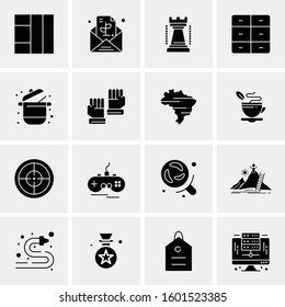 16 Universal Business Icons Vector. Creative Icon Illustration to use in web and Mobile Related project.