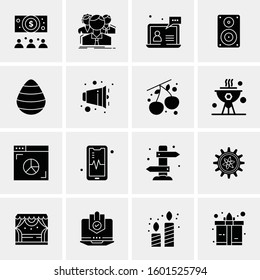 16 Universal Business Icons Vector. Creative Icon Illustration to use in web and Mobile Related project.