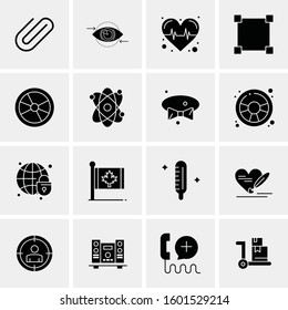 16 Universal Business Icons Vector. Creative Icon Illustration to use in web and Mobile Related project.