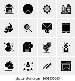16 Universal Business Icons Vector. Creative Icon Illustration to use in web and Mobile Related project.
