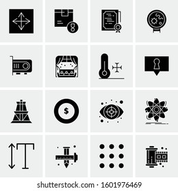 16 Universal Business Icons Vector. Creative Icon Illustration to use in web and Mobile Related project.