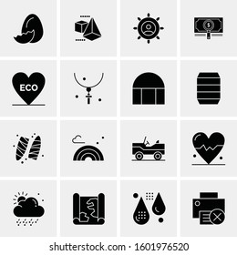 16 Universal Business Icons Vector. Creative Icon Illustration to use in web and Mobile Related project.