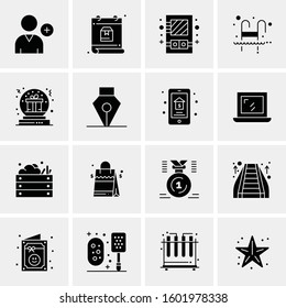 16 Universal Business Icons Vector. Creative Icon Illustration to use in web and Mobile Related project.