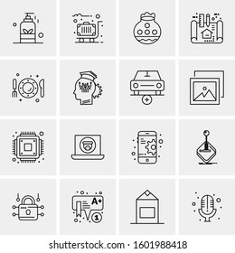 16 Universal Business Icons Vector. Creative Icon Illustration to use in web and Mobile Related project.
