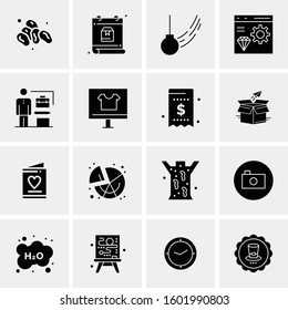 16 Universal Business Icons Vector. Creative Icon Illustration to use in web and Mobile Related project.
