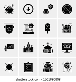 16 Universal Business Icons Vector. Creative Icon Illustration to use in web and Mobile Related project.
