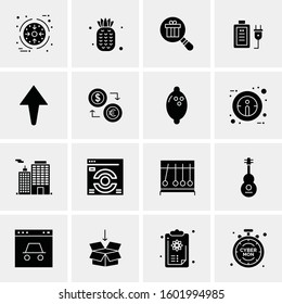 16 Universal Business Icons Vector. Creative Icon Illustration to use in web and Mobile Related project.