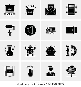 16 Universal Business Icons Vector. Creative Icon Illustration to use in web and Mobile Related project.