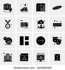 16 Universal Business Icons Vector. Creative Icon Illustration to use in web and Mobile Related project.
