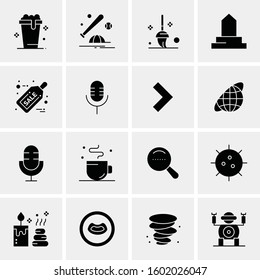 16 Universal Business Icons Vector. Creative Icon Illustration to use in web and Mobile Related project.