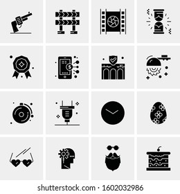 16 Universal Business Icons Vector. Creative Icon Illustration to use in web and Mobile Related project.