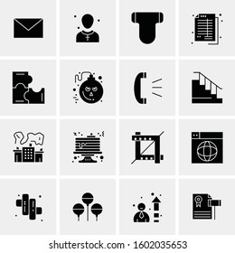 16 Universal Business Icons Vector. Creative Icon Illustration to use in web and Mobile Related project.