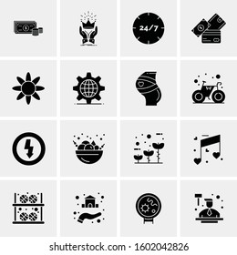 16 Universal Business Icons Vector. Creative Icon Illustration to use in web and Mobile Related project.
