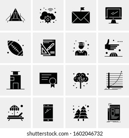 16 Universal Business Icons Vector. Creative Icon Illustration to use in web and Mobile Related project.