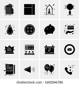 16 Universal Business Icons Vector. Creative Icon Illustration to use in web and Mobile Related project.