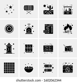 16 Universal Business Icons Vector. Creative Icon Illustration to use in web and Mobile Related project.