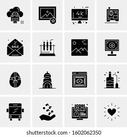 16 Universal Business Icons Vector. Creative Icon Illustration to use in web and Mobile Related project.