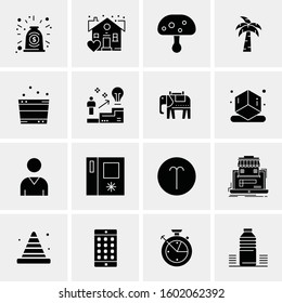 16 Universal Business Icons Vector. Creative Icon Illustration to use in web and Mobile Related project.