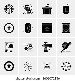 16 Universal Business Icons Vector. Creative Icon Illustration to use in web and Mobile Related project.
