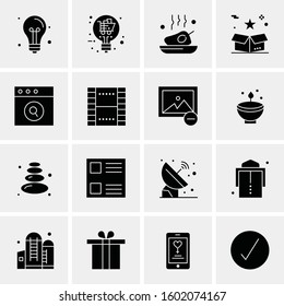 16 Universal Business Icons Vector. Creative Icon Illustration to use in web and Mobile Related project.