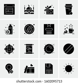16 Universal Business Icons Vector. Creative Icon Illustration to use in web and Mobile Related project.