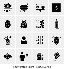 16 Universal Business Icons Vector. Creative Icon Illustration to use in web and Mobile Related project.