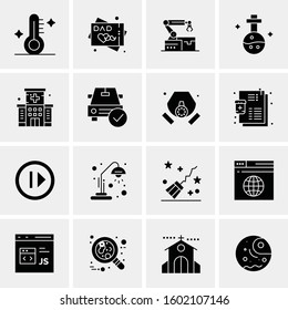 16 Universal Business Icons Vector. Creative Icon Illustration to use in web and Mobile Related project.