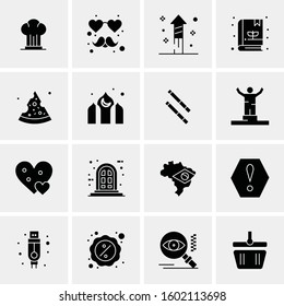 16 Universal Business Icons Vector. Creative Icon Illustration to use in web and Mobile Related project.