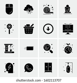 16 Universal Business Icons Vector. Creative Icon Illustration to use in web and Mobile Related project.