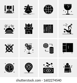 16 Universal Business Icons Vector. Creative Icon Illustration to use in web and Mobile Related project.