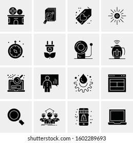 16 Universal Business Icons Vector. Creative Icon Illustration to use in web and Mobile Related project.