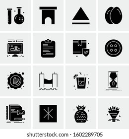16 Universal Business Icons Vector. Creative Icon Illustration to use in web and Mobile Related project.