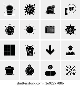 16 Universal Business Icons Vector. Creative Icon Illustration to use in web and Mobile Related project.