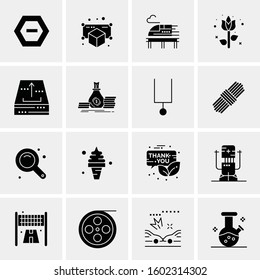 16 Universal Business Icons Vector. Creative Icon Illustration to use in web and Mobile Related project.