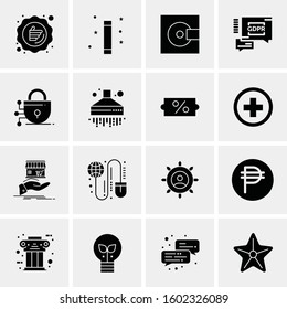16 Universal Business Icons Vector. Creative Icon Illustration to use in web and Mobile Related project.