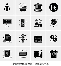 16 Universal Business Icons Vector. Creative Icon Illustration to use in web and Mobile Related project.