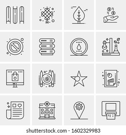 16 Universal Business Icons Vector. Creative Icon Illustration to use in web and Mobile Related project.