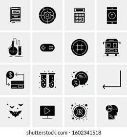 16 Universal Business Icons Vector. Creative Icon Illustration to use in web and Mobile Related project.
