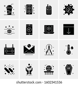16 Universal Business Icons Vector. Creative Icon Illustration to use in web and Mobile Related project.