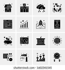 16 Universal Business Icons Vector. Creative Icon Illustration to use in web and Mobile Related project.