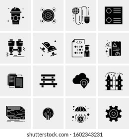 16 Universal Business Icons Vector. Creative Icon Illustration to use in web and Mobile Related project.