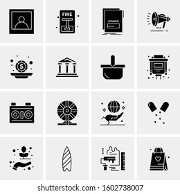 16 Universal Business Icons Vector. Creative Icon Illustration to use in web and Mobile Related project.