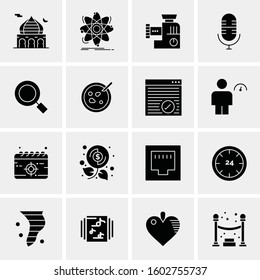 16 Universal Business Icons Vector. Creative Icon Illustration to use in web and Mobile Related project.