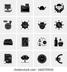 16 Universal Business Icons Vector. Creative Icon Illustration to use in web and Mobile Related project.