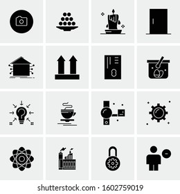 16 Universal Business Icons Vector. Creative Icon Illustration to use in web and Mobile Related project.