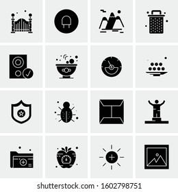 16 Universal Business Icons Vector. Creative Icon Illustration to use in web and Mobile Related project.