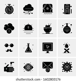 16 Universal Business Icons Vector. Creative Icon Illustration to use in web and Mobile Related project.