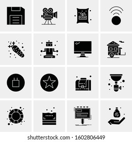 16 Universal Business Icons Vector. Creative Icon Illustration to use in web and Mobile Related project.